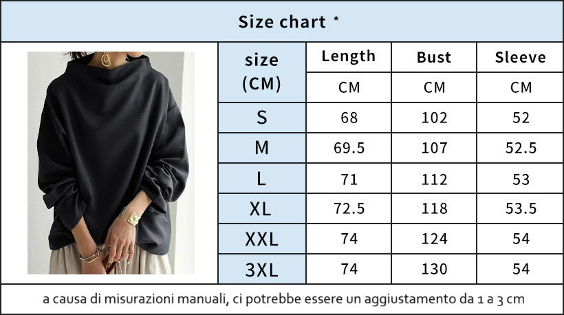 Felpa Donna Collo Alto